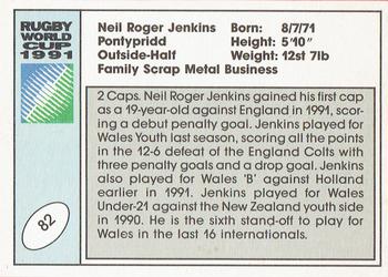 1991 Regina Rugby World Cup #82 Neil Jenkins Back